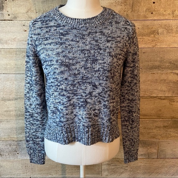 Divided blue cropped  sweater in size x-small - Picture 1 of 8